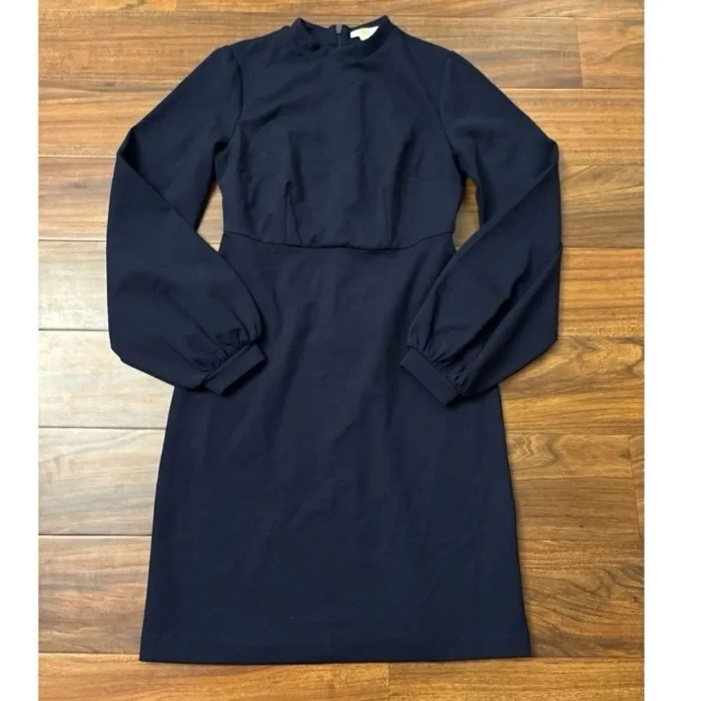 Boden navy long sleeve bell sleeve dress